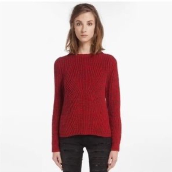 MAJE | ALPACA  WOOL BLEND MARBLED SWEATER - Picture 2 of 14